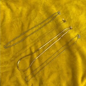 New - Set of 4 Gold and Silver Eyeglass Chain Set